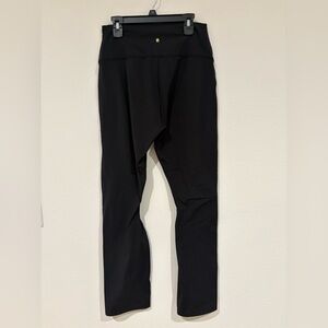 Spiritual Gangster Black Yoga Pants with split hem